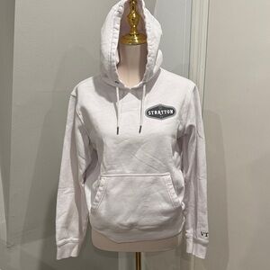 Stratton, VT ski White Hoodie with logo on back. Size XS. Only worn a few times
